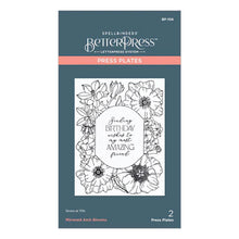 Load image into Gallery viewer, Spellbinders Paper Arts BetterPress Letterpress Press Plates Mirrored Arch Blooms (BP-106)
