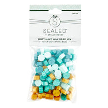 Load image into Gallery viewer, Spellbinders Paper Arts Sealed Collection Must-Have Wax Bead Mix Teal (WS-118)