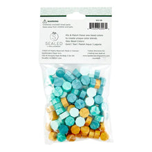 Load image into Gallery viewer, Spellbinders Paper Arts Sealed Collection Must-Have Wax Bead Mix Teal (WS-118)