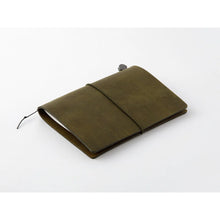 Load image into Gallery viewer, Traveler's Company Passport Size Leather Cover Olive (15343-006)
