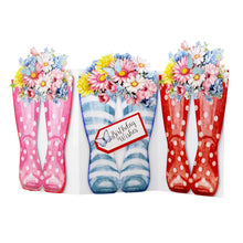 Load image into Gallery viewer, Katy Sue Wonderful Wellington Boots Card Making Kit