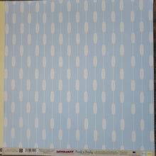 Load image into Gallery viewer, Inspirables Fresh & Funky Pool Party Collection 12x12 Scrapbook Paper Spindles-Lemonade (INFFPD014)