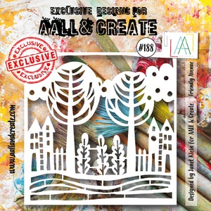 AALL & CREATE Stencil #188 Friendly Avenue