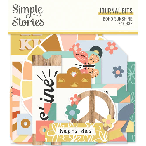 Simple Stories Boho Sunshine Collection Journal Bits & Pieces (19918)