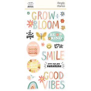 Simple Stories Boho Sunshine Collection Foam Stickers (19922)