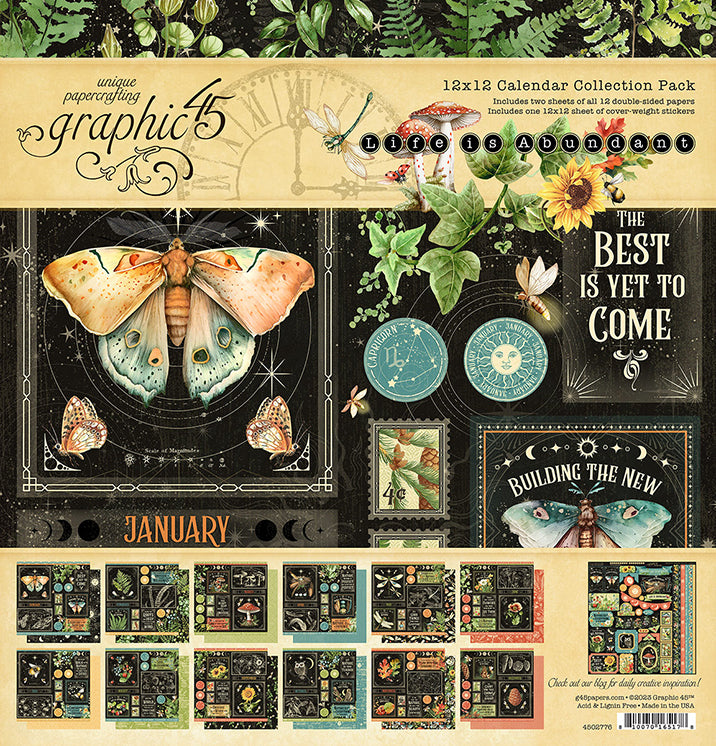 Graphic 45 Life is Abundant Collection 12X12 Collection Pack with Stickers (4502776)