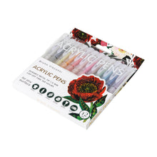 Load image into Gallery viewer, Acrylic Pens 12 colors - Bloom