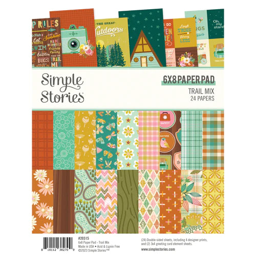 Simple Stories Trail Mix Collection 6X8 Paper Pad (20315)