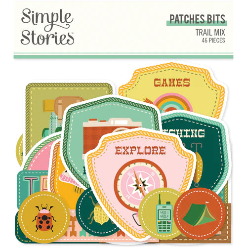 Simple Stories Trail Mix Collection Patches Bits (20320)