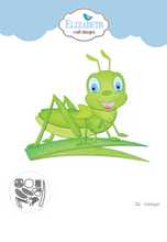 Load image into Gallery viewer, Elizabeth Craft Designs Bugs & Butterflies Collection Grasshopper Die Set (2061)