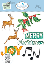 Load image into Gallery viewer, Elizabeth Craft Designs Splendid Season Collection Die Set Joy and Merry (2081)