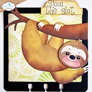 PRE-ORDER Elizabeth Craft Designs Jungle Party Collection Die Set Slow the Sloth (2127)