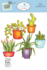 Elizabeth Craft Designs This Lovely Life Collection Die Set Succulents & Pots (2135)
