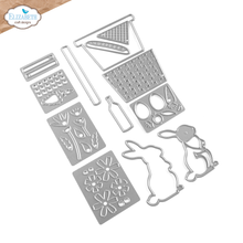 Load image into Gallery viewer, Elizabeth Craft Designs Sunny Days Collection Picnic Basket & Bunny by Annette Green (2234)