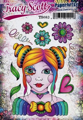 PaperArtsy Stamp Set The Face by Tracy Scott (TS083)