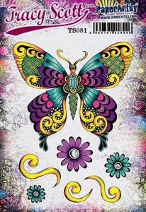 PaperArtsy Stamp Set Butterfly by Tracy Scott (TS081)