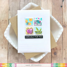 Load image into Gallery viewer, Waffle Flower Clear Stamp Set Postage Collage (421381)