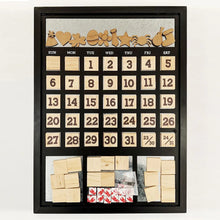 Load image into Gallery viewer, Foundations Décor Magnetic Calendar Black Frame