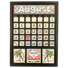 Load image into Gallery viewer, Foundations Décor Magnetic Calendar Set August (40194-8)
