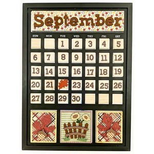 Foundations Décor Magnetic Calendar Set September (40195-5)