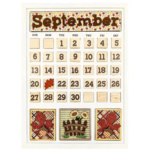 Load image into Gallery viewer, Foundations Décor Magnetic Calendar Set September (40195-5)
