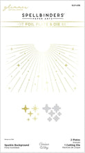 Load image into Gallery viewer, Spellbinders Paper Arts Sparkle Background Hot Foil Plate & Die Set (GLP-438)