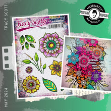 Load image into Gallery viewer, PaperArtsy Stamp Set Blooms & Leaves by Tracy Scott (TS091)