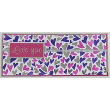 Load image into Gallery viewer, The Crafter's Workshop Slimline 3-Part Layering Stencil Groovy Hearts (TCW6024)