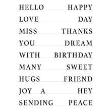 Load image into Gallery viewer, The Crafter's Workshop Good Words Stencil (TCW6036)