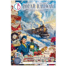 Load image into Gallery viewer, Ciao Bella Polar Railway Junk Journal & Ephemera Book A4 32/Pkg (CBB018)