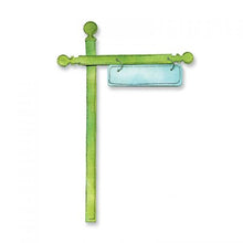 Load image into Gallery viewer, Sizzix Sizzlits Decorative Strip Die Flagpole w/Lantern & Sign by Karen Burniston (657792)