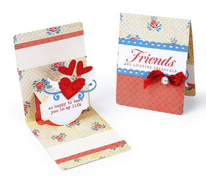 Sizzix Pop 'n Cuts Base & Insert Horizontal A2 Card with Circle Label 3-D Pop Up by Karen Burniston (657802)