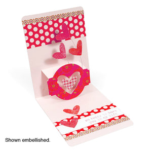 Sizzix Pop 'n Cuts Base & Insert Horizontal A2 Card with Circle Label 3-D Pop Up by Karen Burniston (657802)