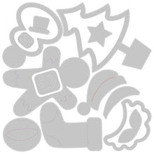 Load image into Gallery viewer, Sizzix Thinlits Die Set Basic Christmas Shapes (665336)