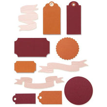 Load image into Gallery viewer, Sizzix Thinlits Die Set Vintage Tags & Banners (666250)
