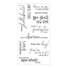 Load image into Gallery viewer, Sizzix Clear Stamp Set Seas the Day (666668)