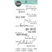 Load image into Gallery viewer, Sizzix Clear Stamp Set Seas the Day (666668)