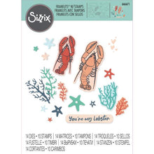 Load image into Gallery viewer, Sizzix Framelits Stamp & Die Set Your My Ocean (666671)