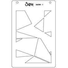 Load image into Gallery viewer, Sizzix A6 Stencil 2PK - Cosmopolitan, Down the Line #2 by Stacey Park (666748)