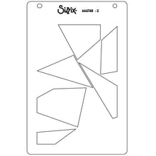 Load image into Gallery viewer, Sizzix A6 Stencil 2PK - Cosmopolitan, Down the Line #2 by Stacey Park (666748)