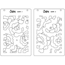 Load image into Gallery viewer, Sizzix A6 Stencil 2PK - Cosmopolitan, Sunday in the Park #2 by Stacey Park (666749)