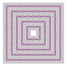 Load image into Gallery viewer, Sizzix Framelits Die Set 11PK - Fanciful, Yvette Interlaced Squares by Stacey Park (666750)