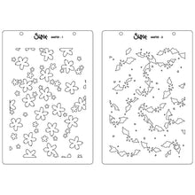 Load image into Gallery viewer, Sizzix A5 Stencil 2PK - Cosmopolitan, Petals Adornment by Stacey Park (666752)