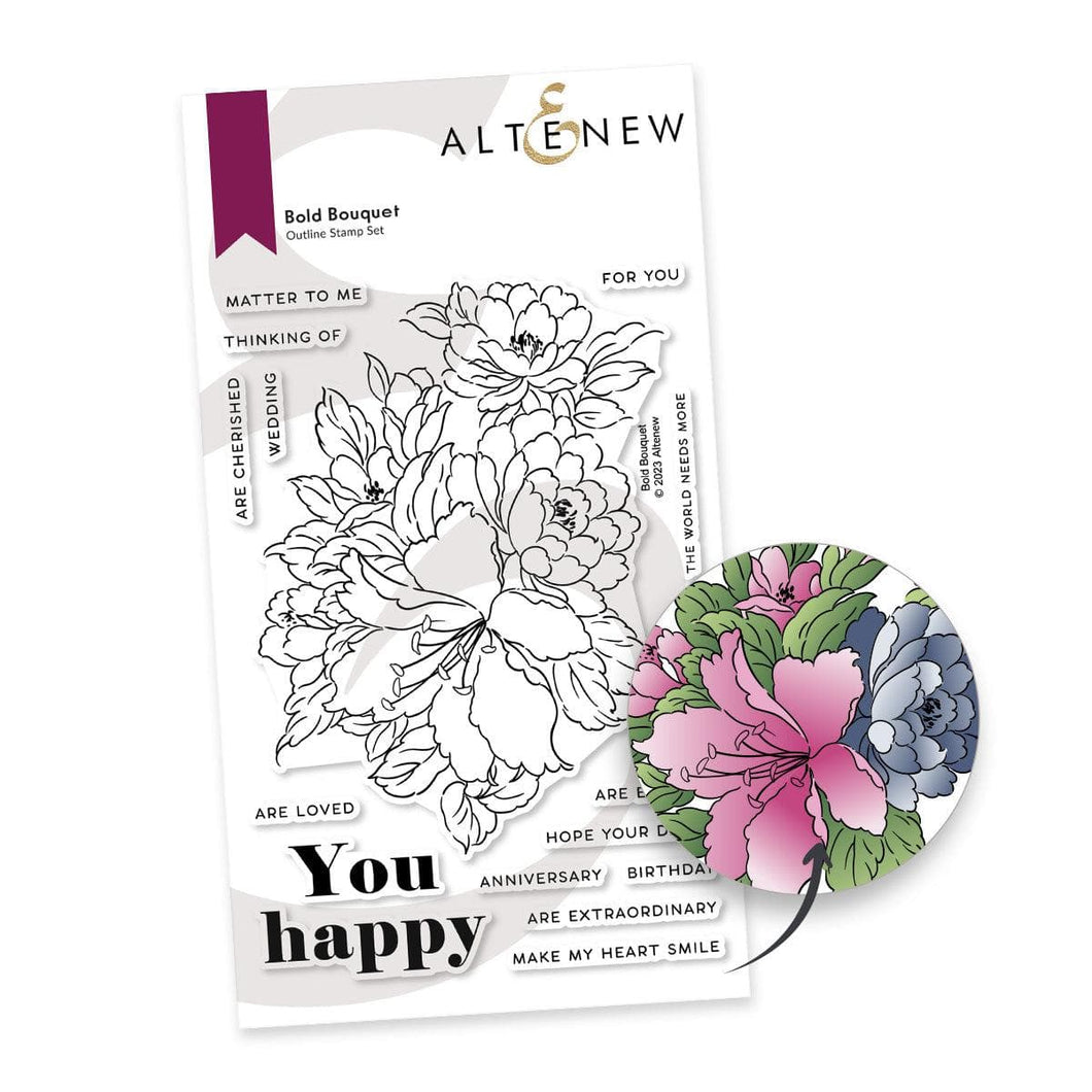 Altenew Bold Bouquet Stamp & Die Set (ALT7683)