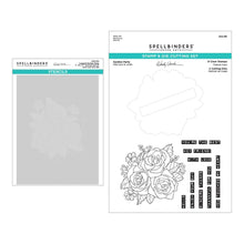Load image into Gallery viewer, Spellbinders Paper Arts Garden Party Stamp, Die, &amp; Stencil Bundle from Wendy Vecchi (BD-0821)
