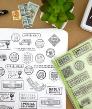 Load image into Gallery viewer, Stay Posted - 4"x6" Clear Stamp Set (15 designs)
