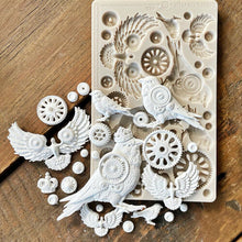 Load image into Gallery viewer, Finnabair Imaginarium Molds Clockwork Sparrows (969493)