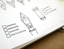 Load image into Gallery viewer, Nibs & Ink - 4"x6" Clear Stamp Set (16 stamp designs)
