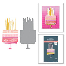 Load image into Gallery viewer, Spellbinders BetterPress Society April 2024 Plate Birthday Layer Cake (BPR-007)