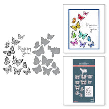 Load image into Gallery viewer, Spellbinders Paper Arts Betterpress Plate & Die Set Butterfly Swirl (BP-031)